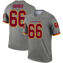 Men's Ricky Barber Washington Commanders No.66 Legend Inverted Jersey - Gray