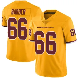 Men's Ricky Barber Washington Commanders No.66 Limited Color Rush Jersey - Gold