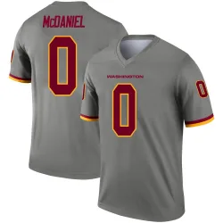 Men's Robert McDaniel Washington Commanders No.0 Legend Inverted Jersey - Gray