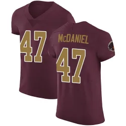 Men's Robert McDaniel Washington Commanders No.47 Elite Burgundy Alternate Vapor Untouchable Jersey