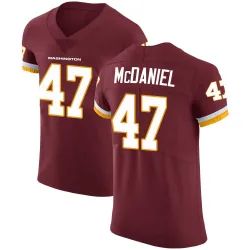Men's Robert McDaniel Washington Commanders No.47 Elite Burgundy Team Color Vapor Untouchable Jersey
