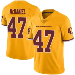 Men's Robert McDaniel Washington Commanders No.47 Limited Color Rush Jersey - Gold