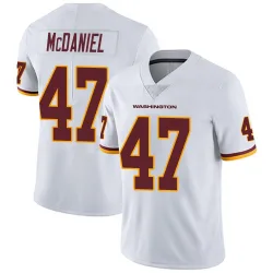 Men's Robert McDaniel Washington Commanders No.47 Limited Vapor Untouchable Jersey - White