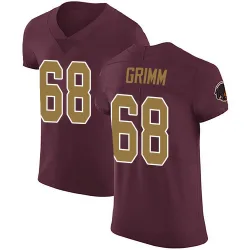 Men's Russ Grimm Washington Commanders No.68 Elite Burgundy Alternate Vapor Untouchable Jersey
