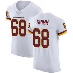 Men's Russ Grimm Washington Commanders No.68 Elite Vapor Untouchable Jersey - White