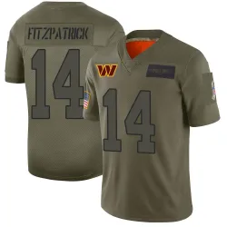 Men's Ryan Fitzpatrick Washington Commanders No.14 Limited 2019 Salute to Service Jersey - Camo