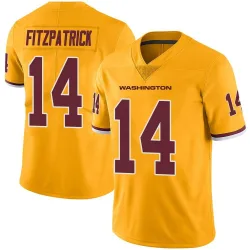 Men's Ryan Fitzpatrick Washington Commanders No.14 Limited Color Rush Jersey - Gold