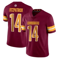 Men's Ryan Fitzpatrick Washington Commanders No.14 Limited Vapor Burgundy Jersey