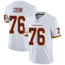 Men's Sam Cosmi Washington Commanders No.76 Limited Vapor Untouchable Jersey - White