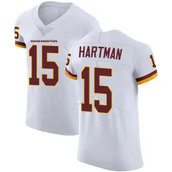 Men's Sam Hartman Washington Commanders No.15 Elite Vapor Untouchable Jersey - White