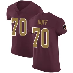 Men's Sam Huff Washington Commanders No.70 Elite Burgundy Alternate Vapor Untouchable Jersey