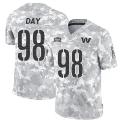 Men's Sheldon Day Washington Commanders No.98 Limited 2024 Salute to Service Jersey - Arctic Camo