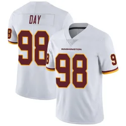 Men's Sheldon Day Washington Commanders No.98 Limited Vapor Untouchable Jersey - White