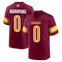 Men's T.J. Maguranyanga Washington Commanders No.0 Game Burgundy Jersey