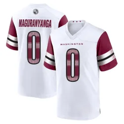 Men's T.J. Maguranyanga Washington Commanders No.0 Game Jersey - White