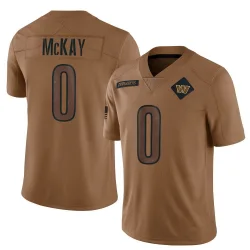 Men's Timothy McKay Washington Commanders No.0 Limited 2023 Salute To Service Jersey - Brown
