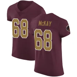Men's Timothy McKay Washington Commanders No.68 Elite Burgundy Alternate Vapor Untouchable Jersey