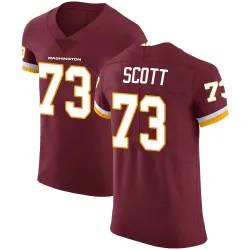 Men's Trent Scott Washington Commanders No.73 Elite Burgundy Team Color Vapor Untouchable Jersey