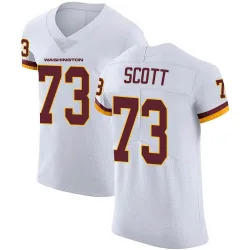 Men's Trent Scott Washington Commanders No.73 Elite Vapor Untouchable Jersey - White