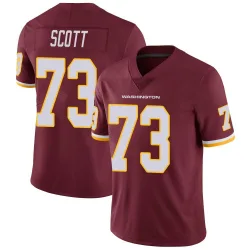 Men's Trent Scott Washington Commanders No.73 Limited Burgundy Team Color Vapor Untouchable Jersey