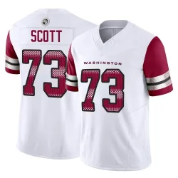 Men's Trent Scott Washington Commanders No.73 Limited Vapor F.U.S.E. Jersey - White