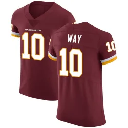 Men's Tress Way Washington Commanders No.10 Elite Burgundy Team Color Vapor Untouchable Jersey