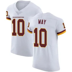 Men's Tress Way Washington Commanders No.10 Elite Vapor Untouchable Jersey - White