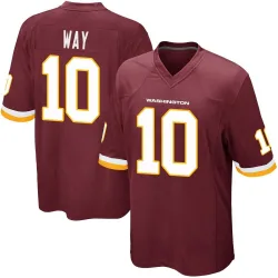 Men's Tress Way Washington Commanders No.10 Game Burgundy Team Color Jersey
