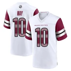 Men's Tress Way Washington Commanders No.10 Game Jersey - White