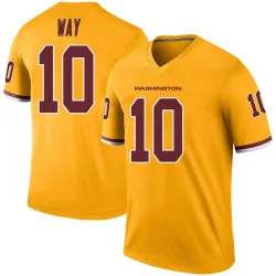 Men's Tress Way Washington Commanders No.10 Legend Color Rush Jersey - Gold