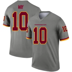 Men's Tress Way Washington Commanders No.10 Legend Inverted Jersey - Gray