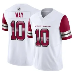 Men's Tress Way Washington Commanders No.10 Limited Vapor F.U.S.E. Jersey - White
