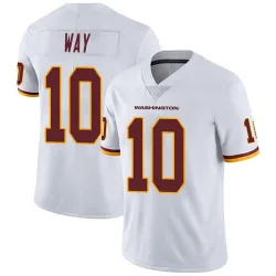 Men's Tress Way Washington Commanders No.10 Limited Vapor Untouchable Jersey - White