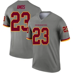 Men's Trey Amos Washington Commanders No.23 Legend Inverted Jersey - Gray