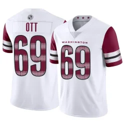 Men's Tyler Ott Washington Commanders No.69 Limited Vapor Jersey - White