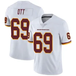 Men's Tyler Ott Washington Commanders No.69 Limited Vapor Untouchable Jersey - White