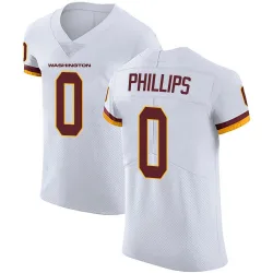 Men's Tyre Phillips Washington Commanders No.0 Elite Vapor Untouchable Jersey - White