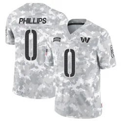 Men's Tyre Phillips Washington Commanders No.0 Limited 2024 Salute to Service Jersey - Arctic Camo