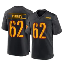Men's Tyre Phillips Washington Commanders No.62 Game Alternate Jersey - Black
