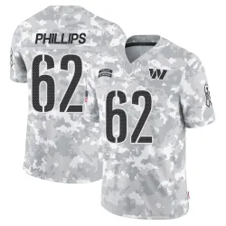 Men's Tyre Phillips Washington Commanders No.62 Limited 2024 Salute to Service Jersey - Arctic Camo