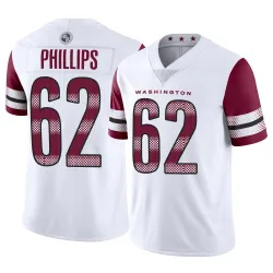 Men's Tyre Phillips Washington Commanders No.62 Limited Vapor Jersey - White