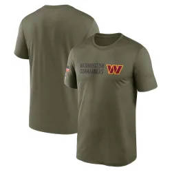 Men's Washington Commanders No. Legend 2022 Salute to Service Team T-Shirt - Olive