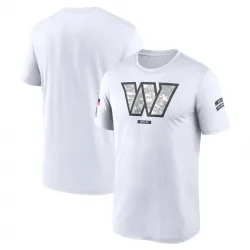 Men's Washington Commanders No. Legend 2024 Salute To Service Performance T-Shirt - White