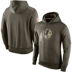 Men's Washington Commanders No. Salute to Service KO Performance Hoodie - Olive