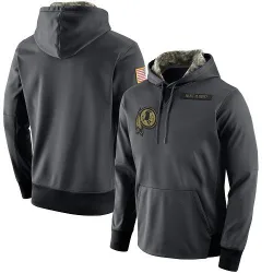 Men's Washington Commanders No. Salute to Service Player Performance Hoodie - Anthracite