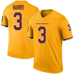 Men's Will Harris Washington Commanders No.3 Legend Color Rush Jersey - Gold