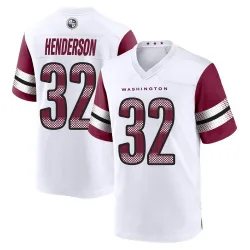 Men's Xavier Henderson Washington Commanders No.32 Game Jersey - White