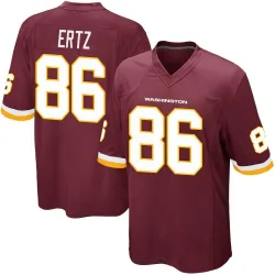 Men's Zach Ertz Washington Commanders No.86 Game Burgundy Team Color Jersey