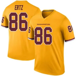 Men's Zach Ertz Washington Commanders No.86 Legend Color Rush Jersey - Gold