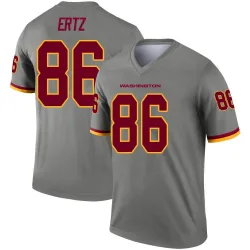 Men's Zach Ertz Washington Commanders No.86 Legend Inverted Jersey - Gray